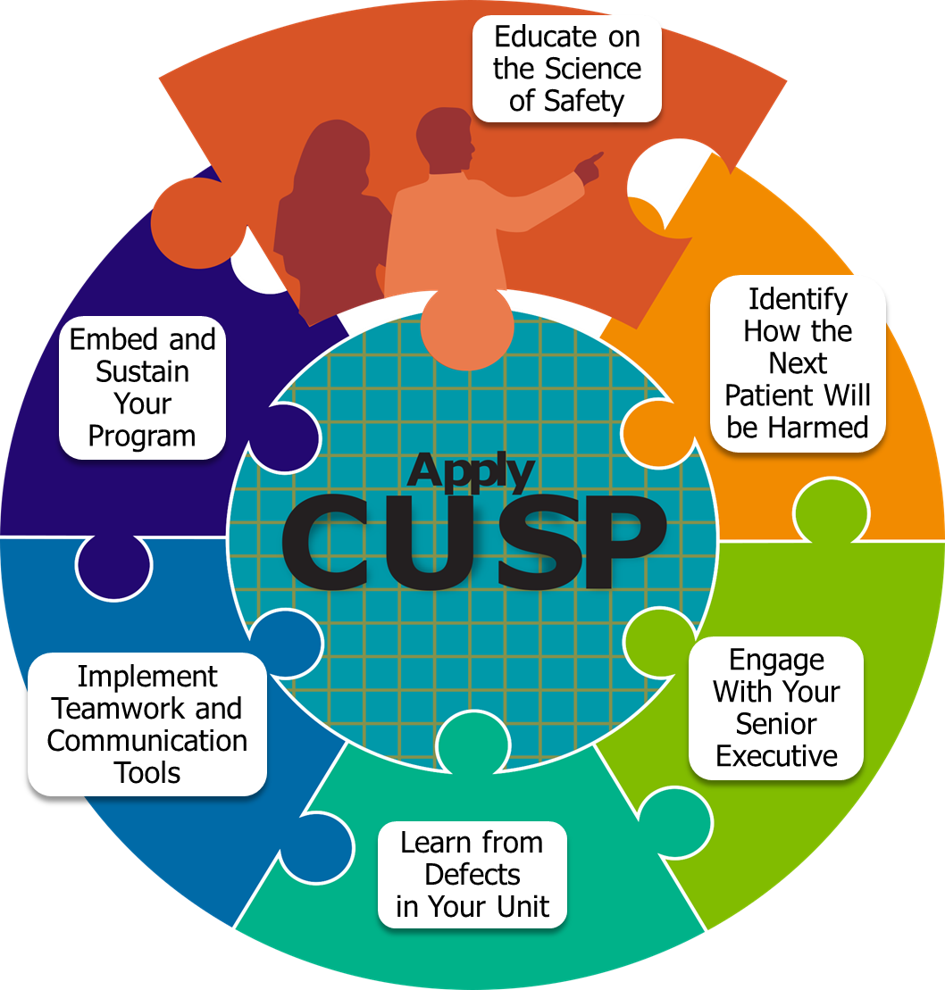 The CUSP logo, which consists of several interlocking puzzle pieces.