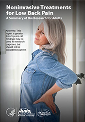 Consumer Guide - Noninvasive Treatments for Low Back Pain