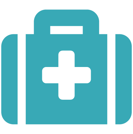 Icon representing medical bag