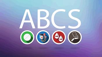 ABCS stands for aspirin, blood pressure, cholesterol, and smoking.