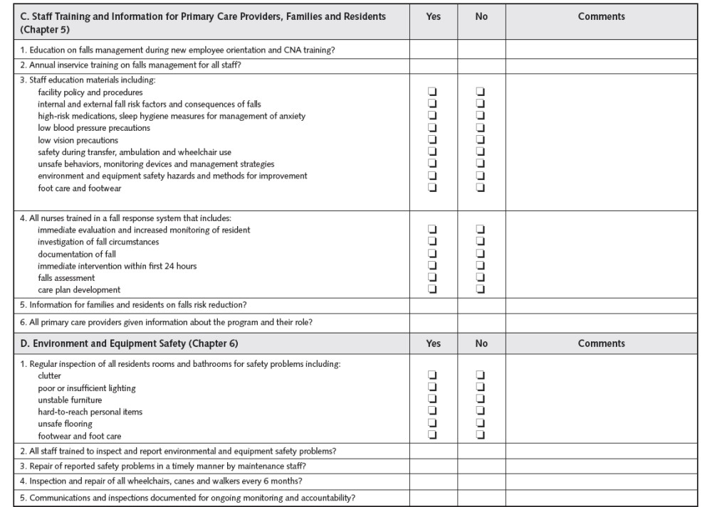 Page 2 of the FMP Self-Assessment Tool. Go to [D] Text Description for details.