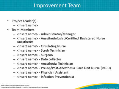 Improvement Team