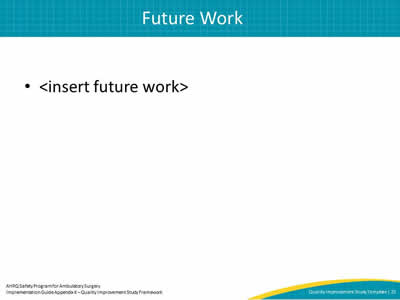 Future Works