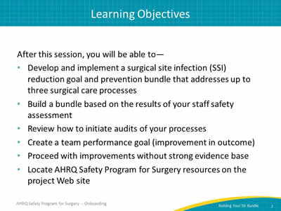 Learning Objectives