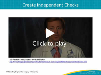 Create Independent Checks