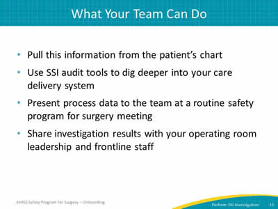 What Your Team Can Do