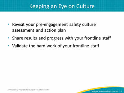 Keeping an Eye on Culture