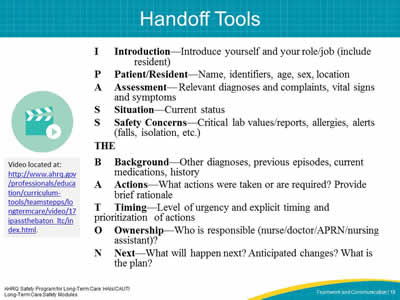 Handoff Tools