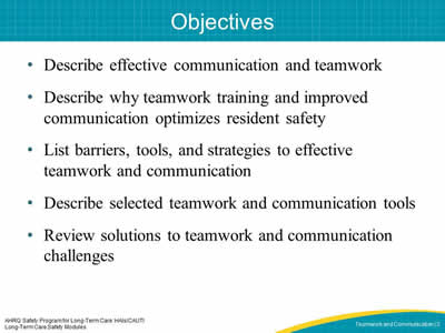 Objectives