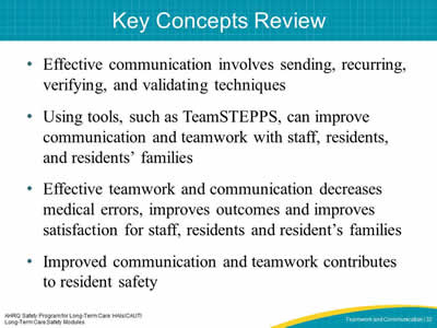 Key Concepts Review